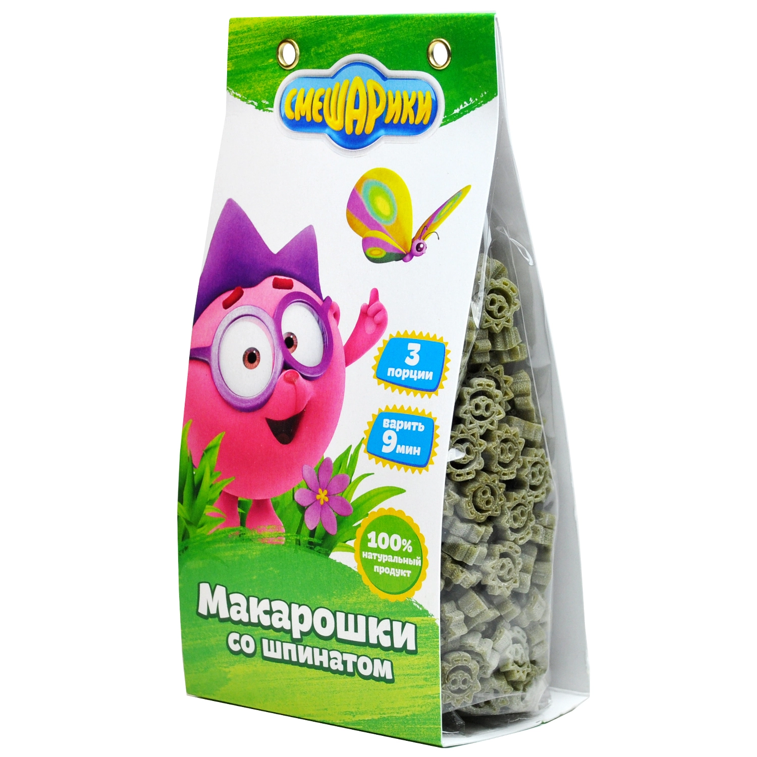 Макарошки Смешарики со Шпинатом 250 г