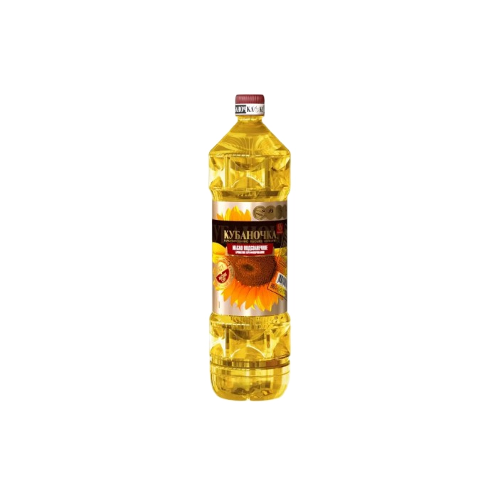 Масло Кубаночка подсолнечное рафинированное 1 л