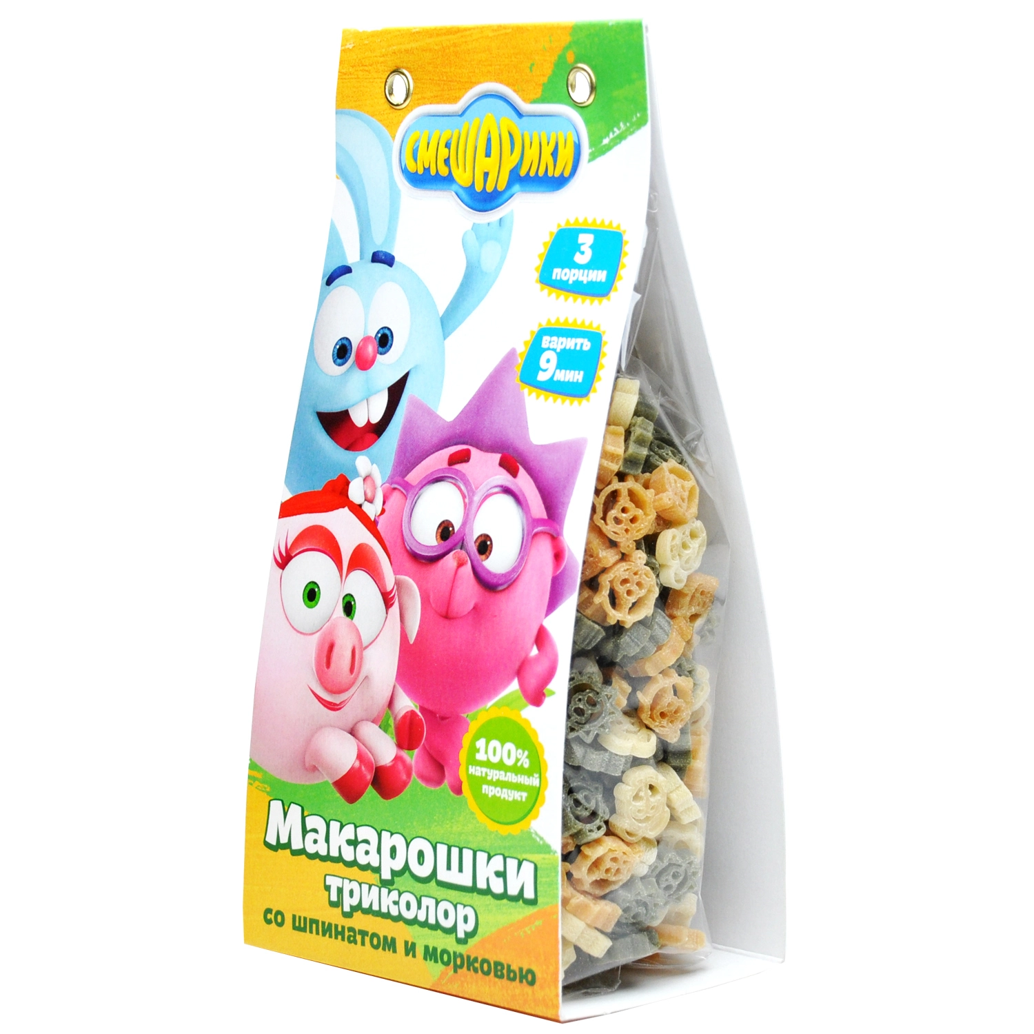 Макарошки Смешарики Триколор 250 г