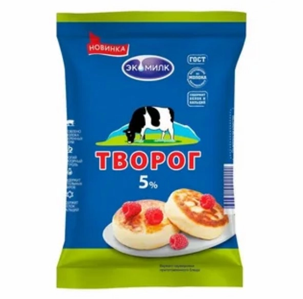 Творог Экомилк 5% 180 г