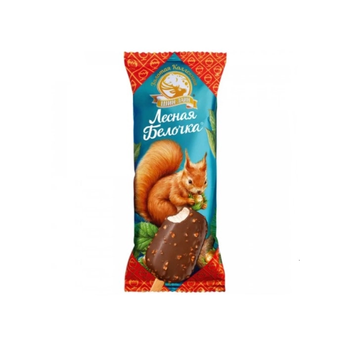 Мороженое Шин-Лайн эскимо Лесная Белочка арахис-фундук 70 г