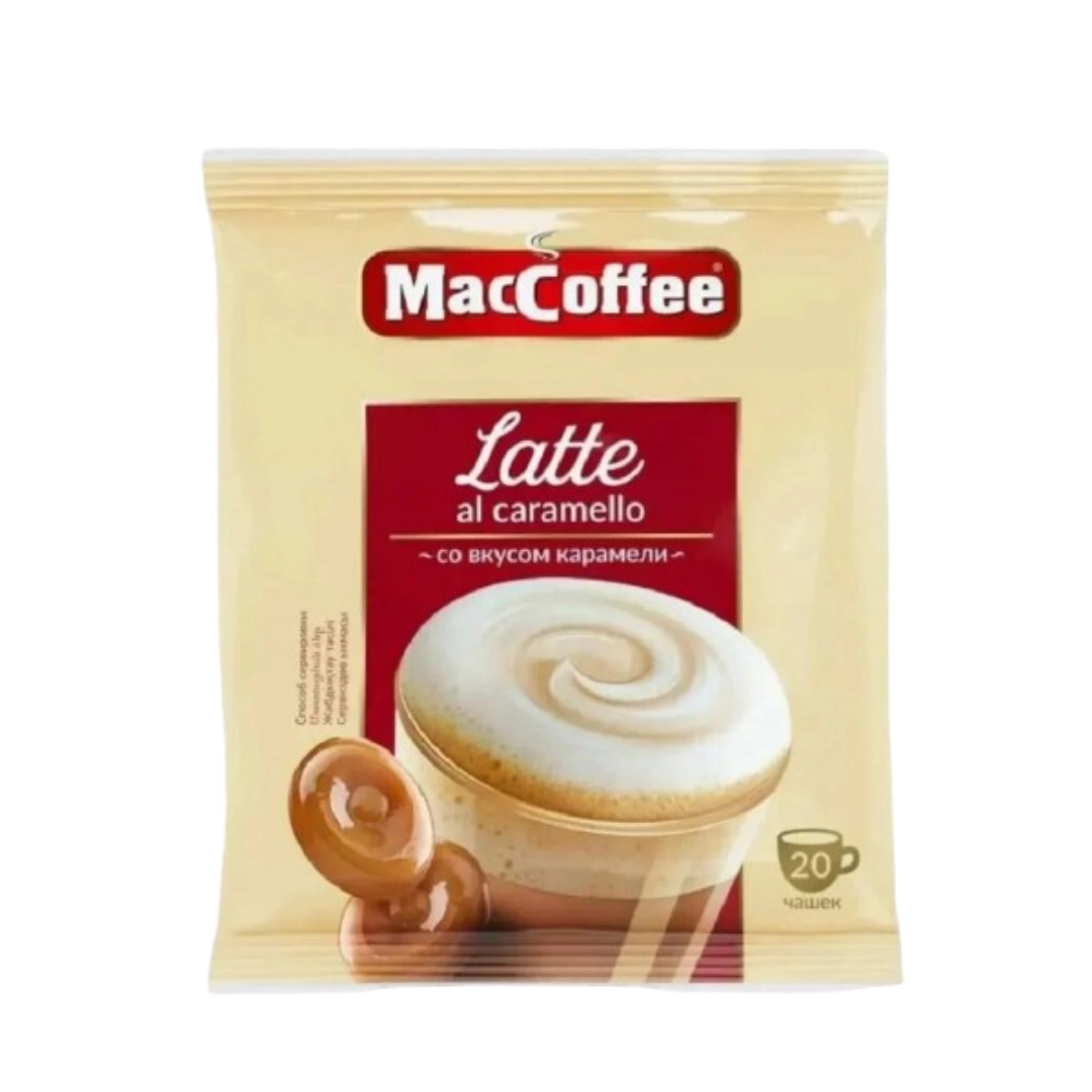Кофе МакКофе Латте со вкусом карамели 22 г