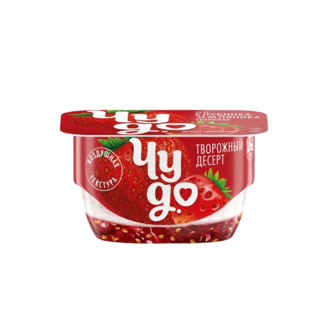 Творожок Чудо Клубника-Земляника 4% 100 г