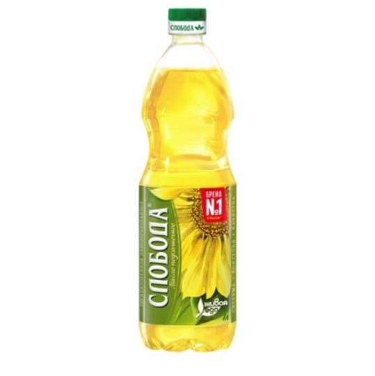 Масло Слобода подсолнечное рафинированное дезодорированное 1 л