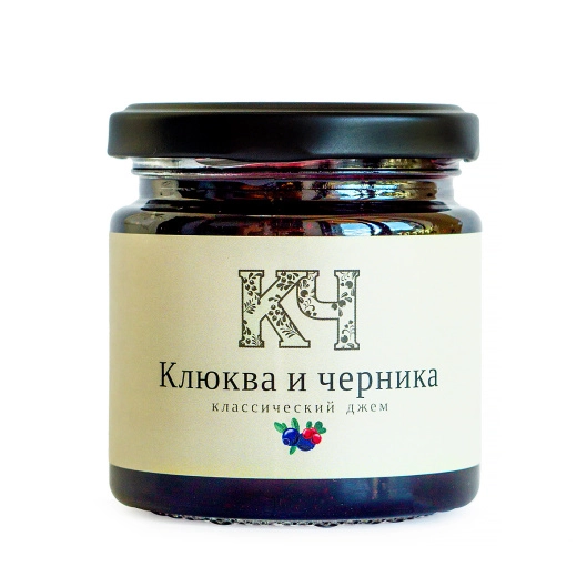 Джем Русский лес классический Клюква-черника 220 г