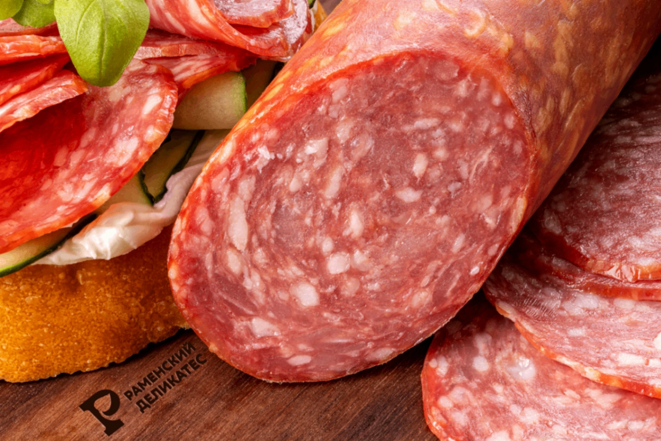 Колбаса Вяленая полусухая сырокопченая