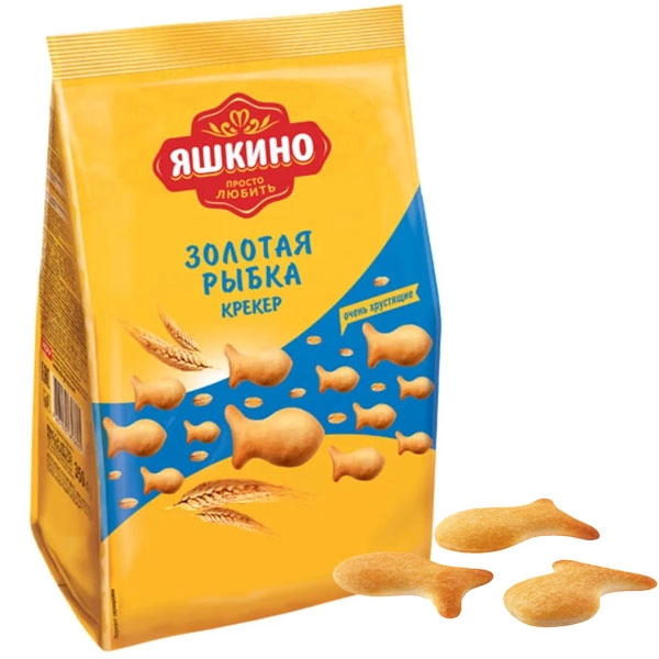 Крекер Яшкино Золотая рыбка 350 г