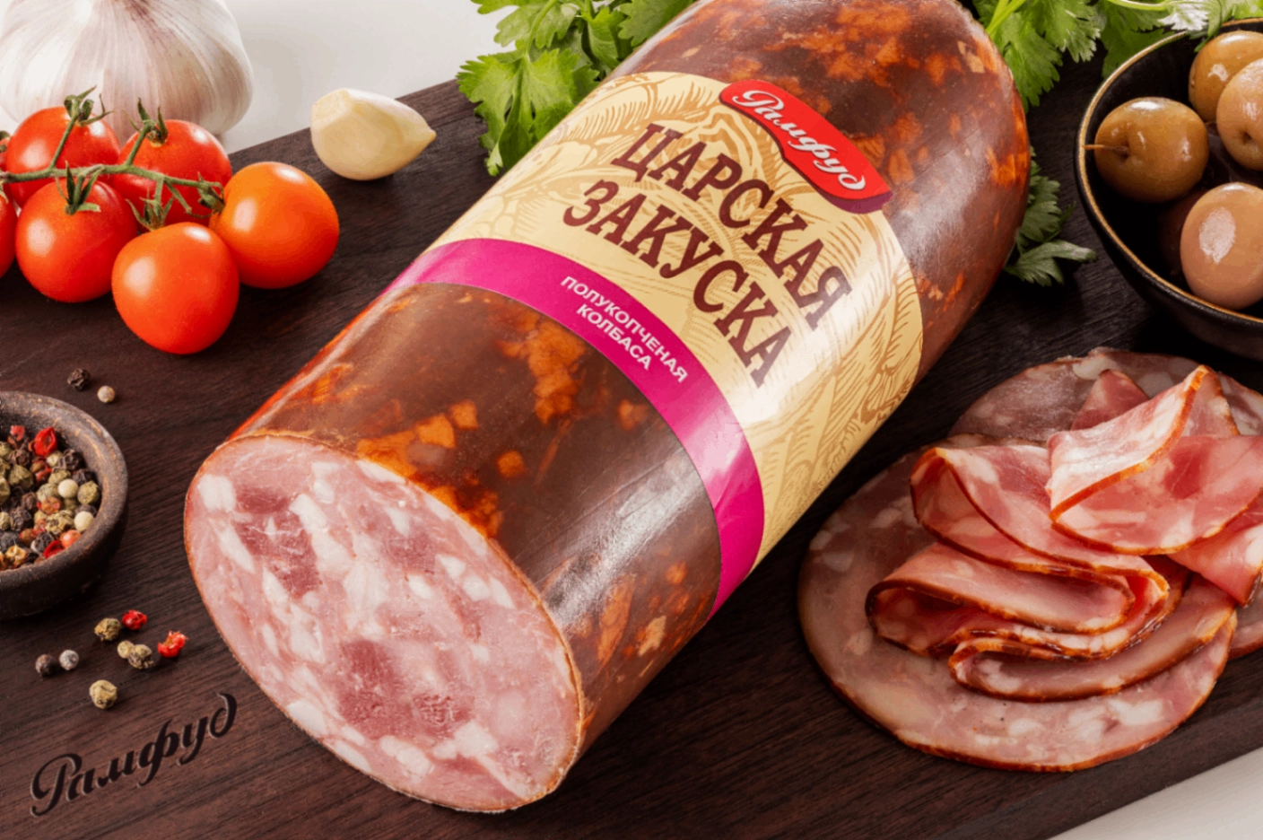 Колбаса Рамфуд Царская закуска полукопченая