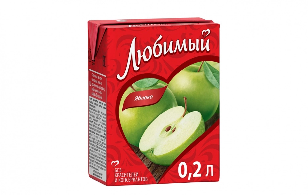 Нектар Любимый яблочный осветленный 200 мл