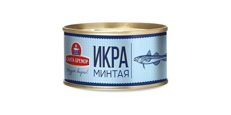 Икра минтая Санта Бремор деликатесная 130 г