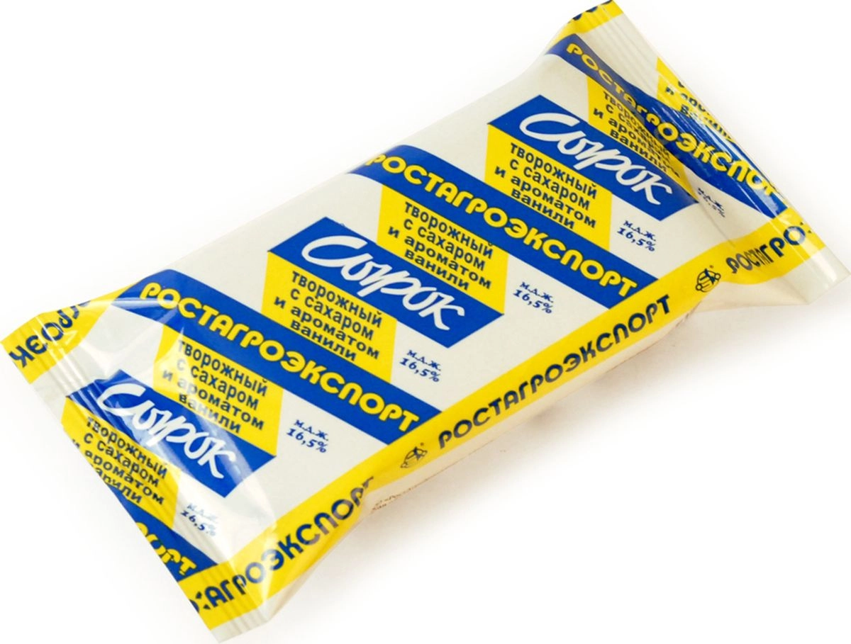Сырок РОСТАГРОЭКСПОРТ творожный ванильный 90 г