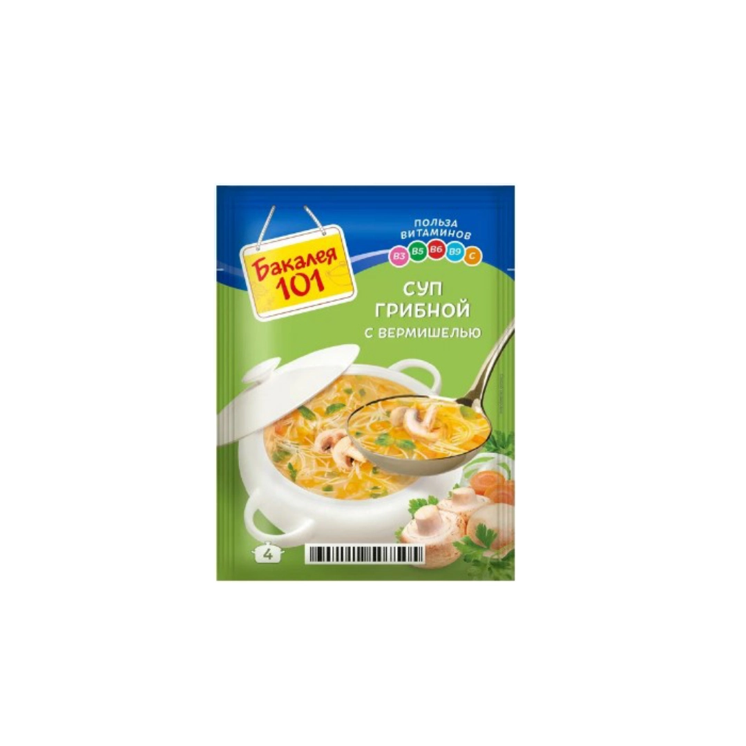 Суп Бакалея 101 Грибной с вермишелью 60 г