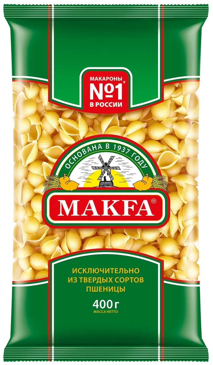 Макаронные изделия Макфа Ракушки 450 г