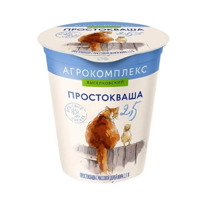 Простокваша Агрокомплекс с м.д.ж. 2.5% 300 г